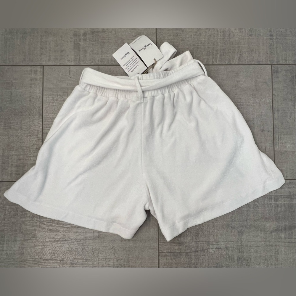 NWT Kenny Flowers The Poolside Palm Tree Embroidered Belted Terry Cabana Shorts - Picture 4 of 5